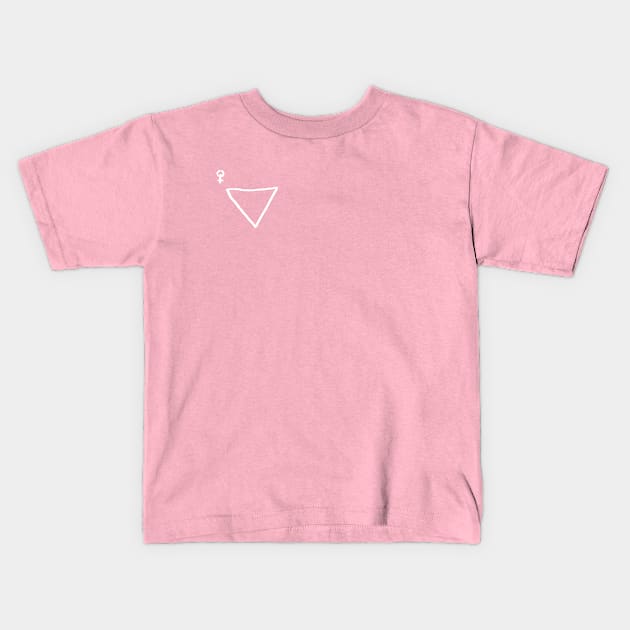 Girl Triangle (W) Kids T-Shirt by oBaby Driver's Bazaar